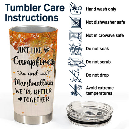 Camping Couple We're Better Together - Personalized Custom Tumbler