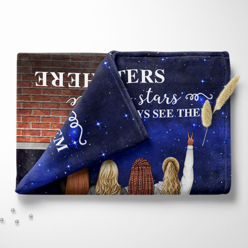 Like Stars - Gift For Besties, Best Friends, BFF - Personalized Custom Fleece Blanket