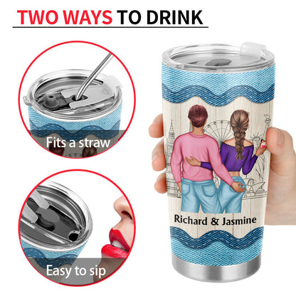 Couple Always Be By Your Side - Personalized Custom Tumbler