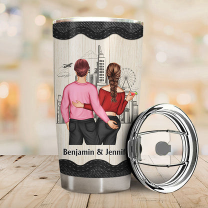 Couple Gift When I Say I Love You More - Personalized Custom Tumbler