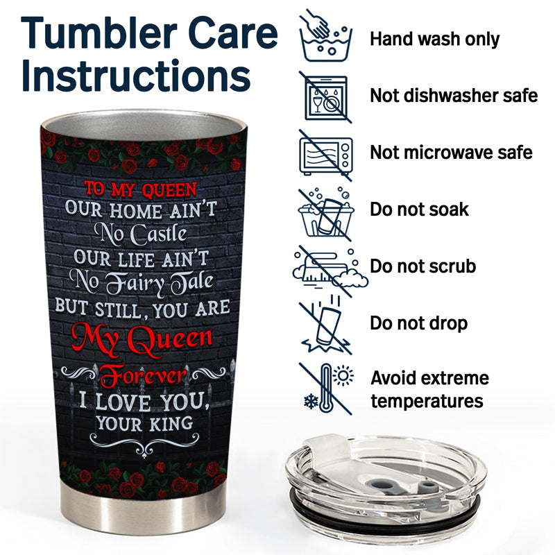 Ain't No Castle - Gift For Couples - Personalized Custom Tumbler