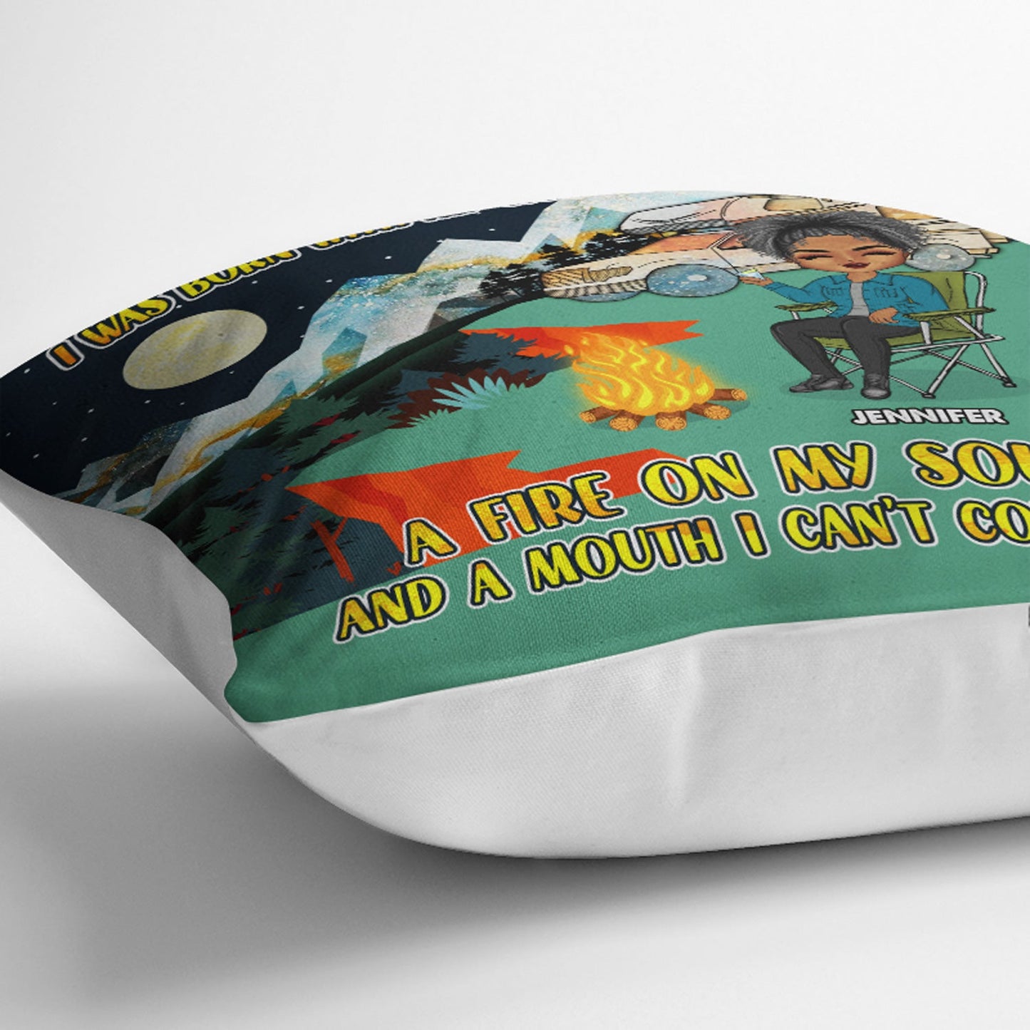 I Am A Camping Girl Boy - Personalized Custom Pillow