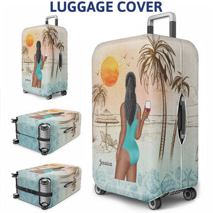 Beach Travel The Beach Is Calling - Gift For Traveling Lovers - Personalized Custom Luggage Cover