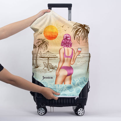 Beach Travel The Beach Is Calling - Gift For Traveling Lovers - Personalized Custom Luggage Cover