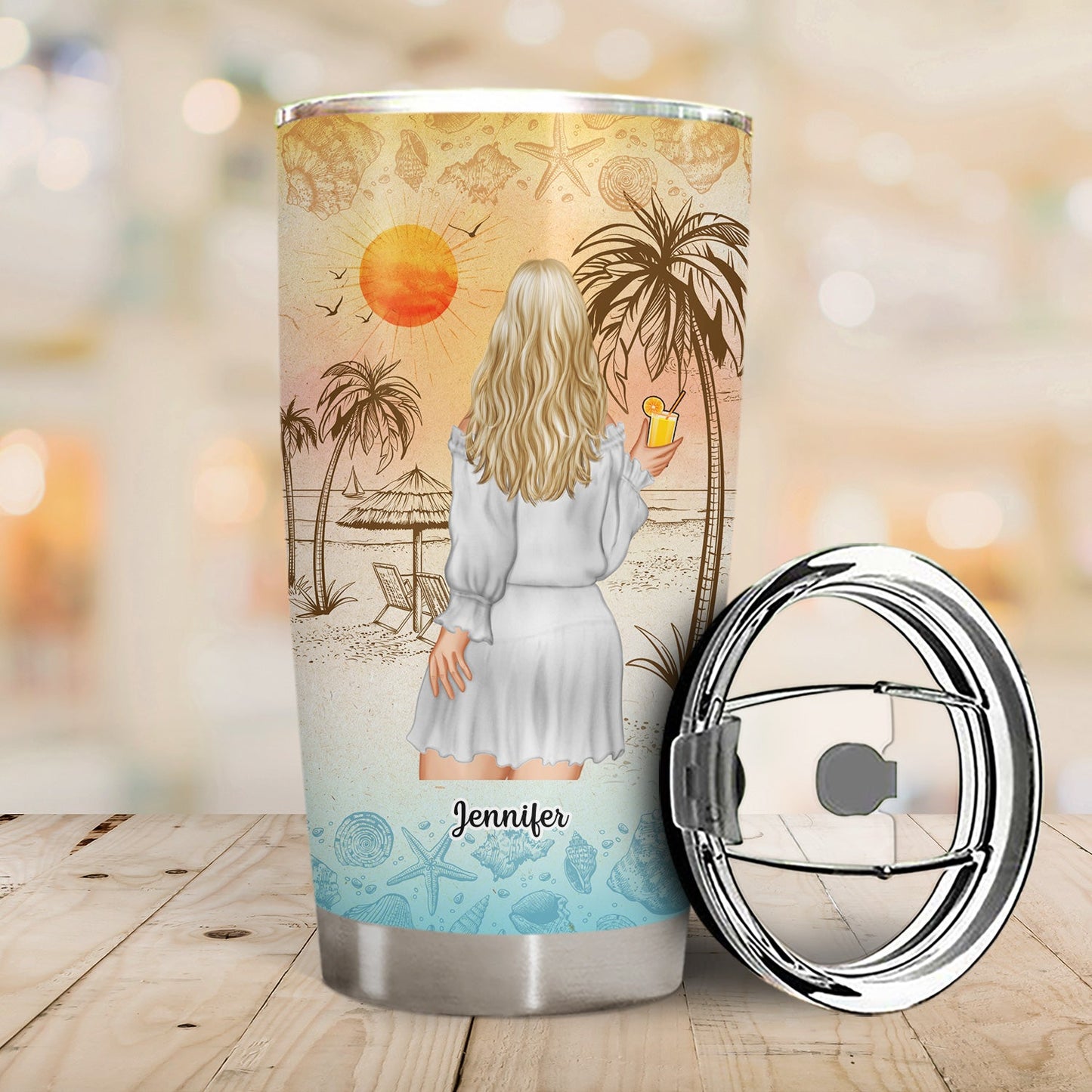 Beach Travel The Beach Is Calling - Gift For Traveling Lovers - Personalized Custom Tumbler