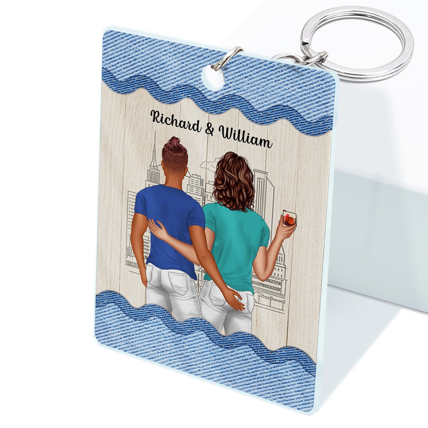 Couple You're The Only One I Want To Annoy - Gift For Couple - Personalized Custom Rectangle Acrylic Keychain