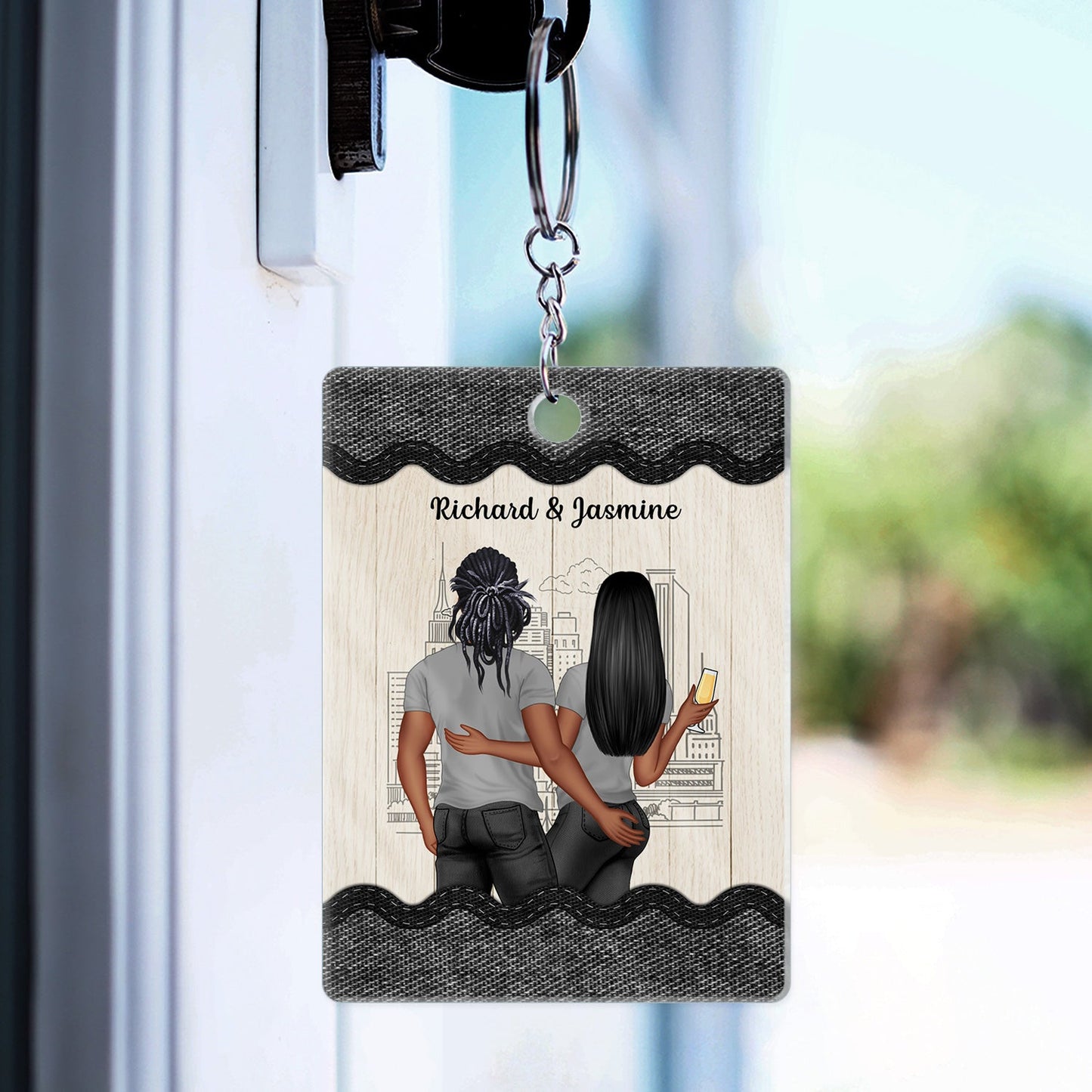 Couple You're The Only One I Want To Annoy - Gift For Couple - Personalized Custom Rectangle Acrylic Keychain