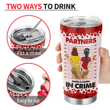 Couple Partners In Crime If It's Dirty Kinky - Gift For Couples - Personalized Custom Tumbler