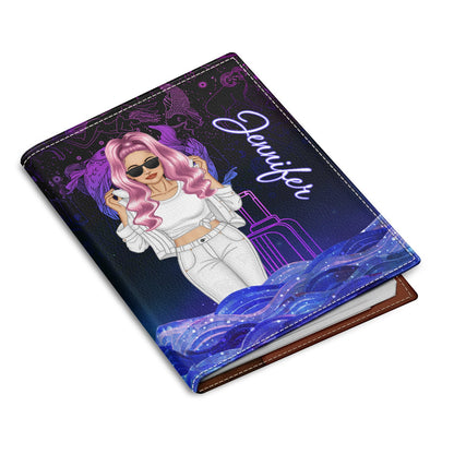 Fashion Zodiac Sign Girls My Horoscope Said To Travel - Personalized Custom Passport Cover, Passport Holder