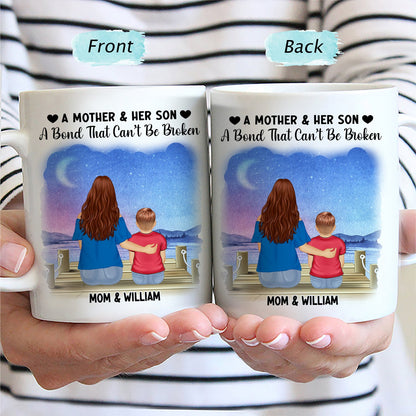 Mother & Daughter A Bond Can't Be Broken - Gift For Mother - Personalized Mug