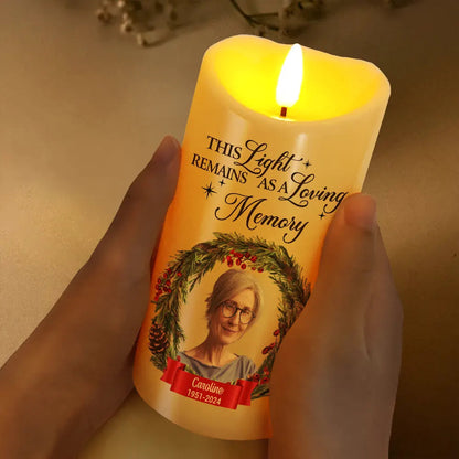 Custom Photo In Loving Memory - Personalized Flameless LED Candle