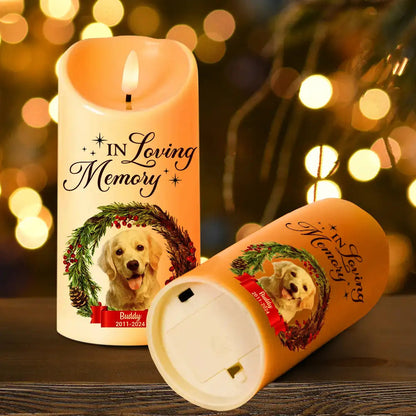 Custom Photo In Loving Memory - Personalized Flameless LED Candle