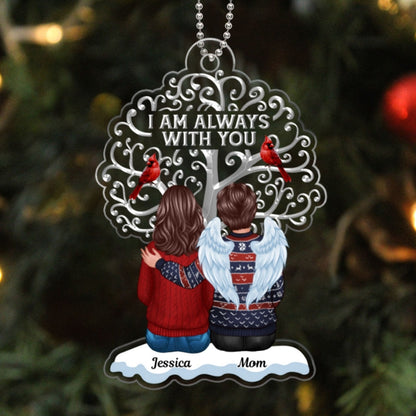 Memorial Tree Cardinal Remembrance Keepsake Personalized Acrylic Ornament