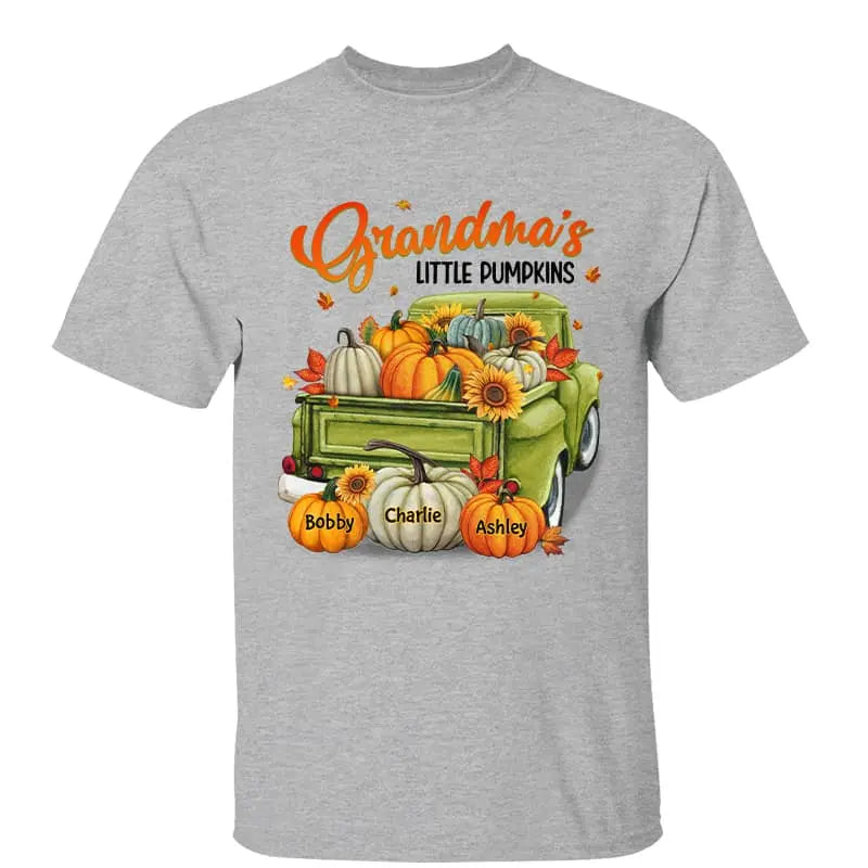 Fall Season Green Truck Grandma Personalized Shirt Shirts & Tops The Next Custom Gift