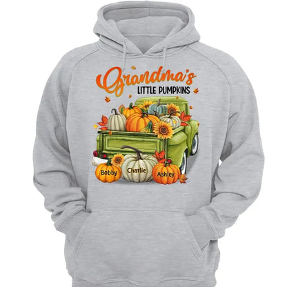 Fall Season Green Truck Grandma Personalized Shirt Shirts & Tops The Next Custom Gift