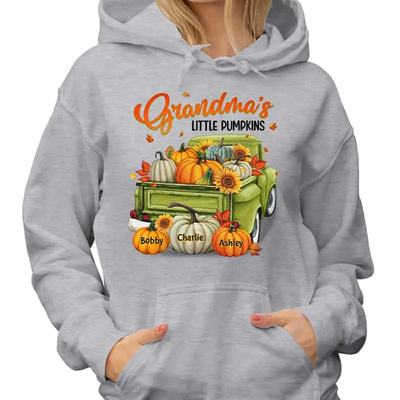 Fall Season Green Truck Grandma Personalized Shirt Shirts & Tops The Next Custom Gift