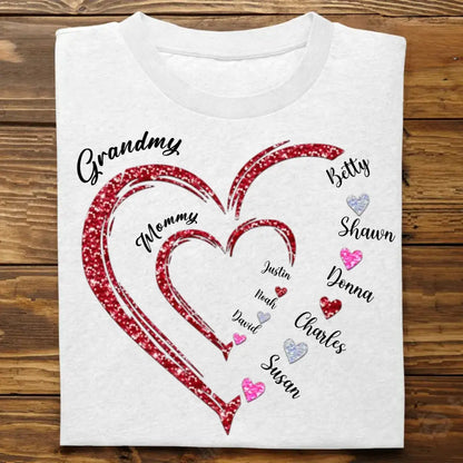 Family - A Garden Of Love Grows In A Granny's Heart - Personalized Unisex T-Shirt, Hoodie , Sweatshirt (HJ) Shirts & Tops The Next Custom Gift