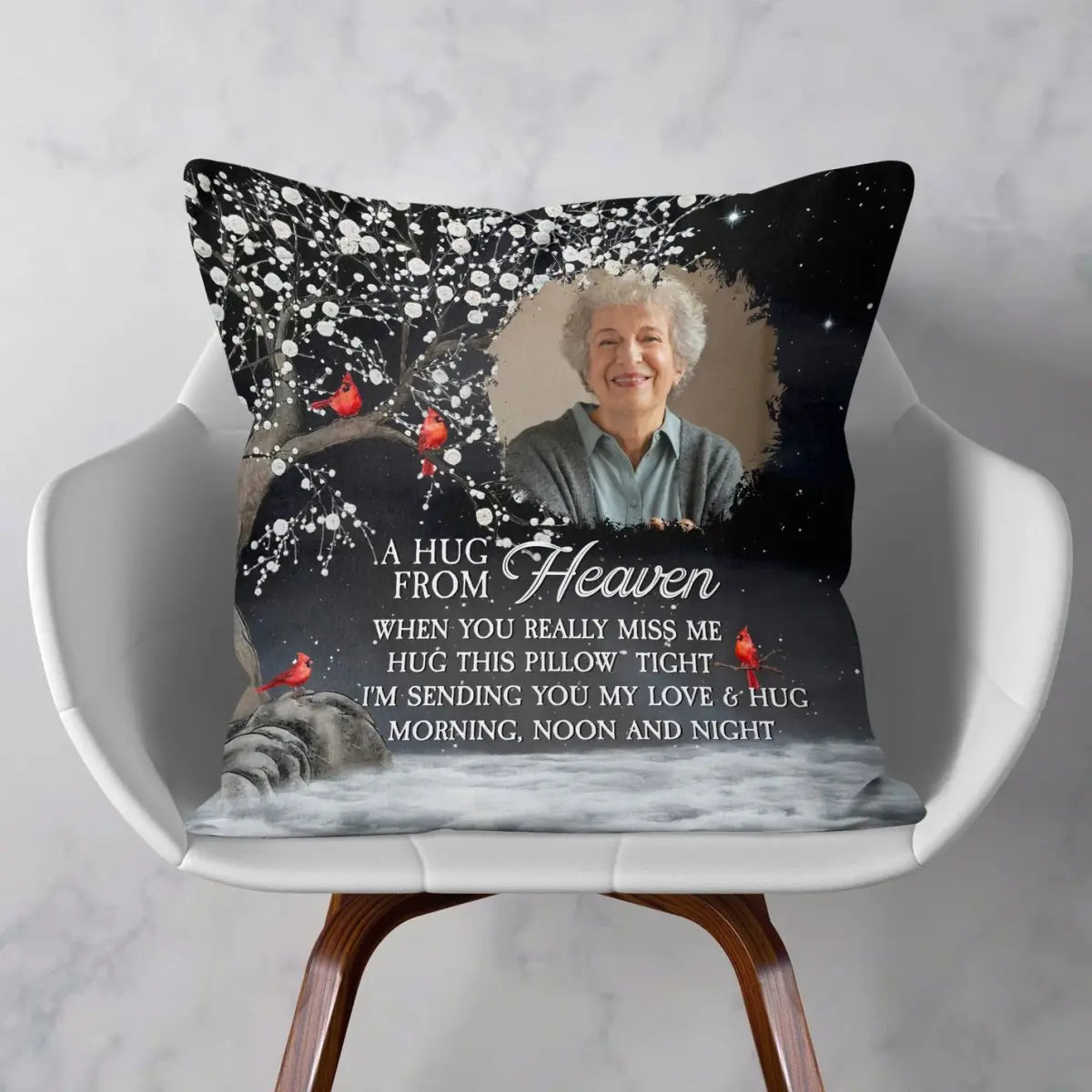 Family - A Hug From Heaven I'm Always With You - Personalized Photo Pillow(AQ)  The Next Custom Gift