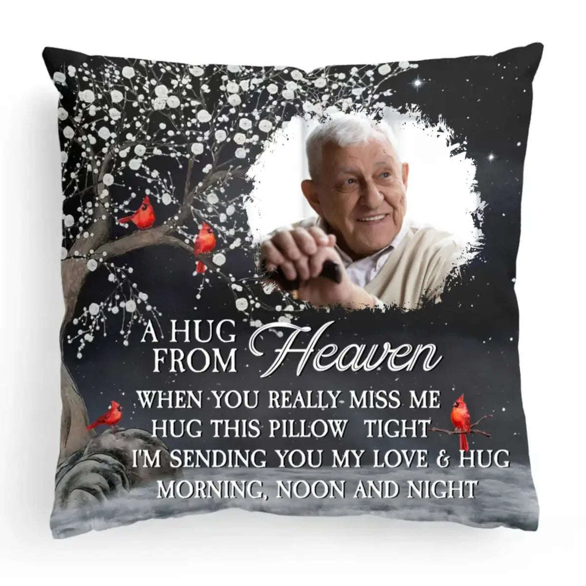 Family - A Hug From Heaven I'm Always With You - Personalized Photo Pillow(AQ)  The Next Custom Gift