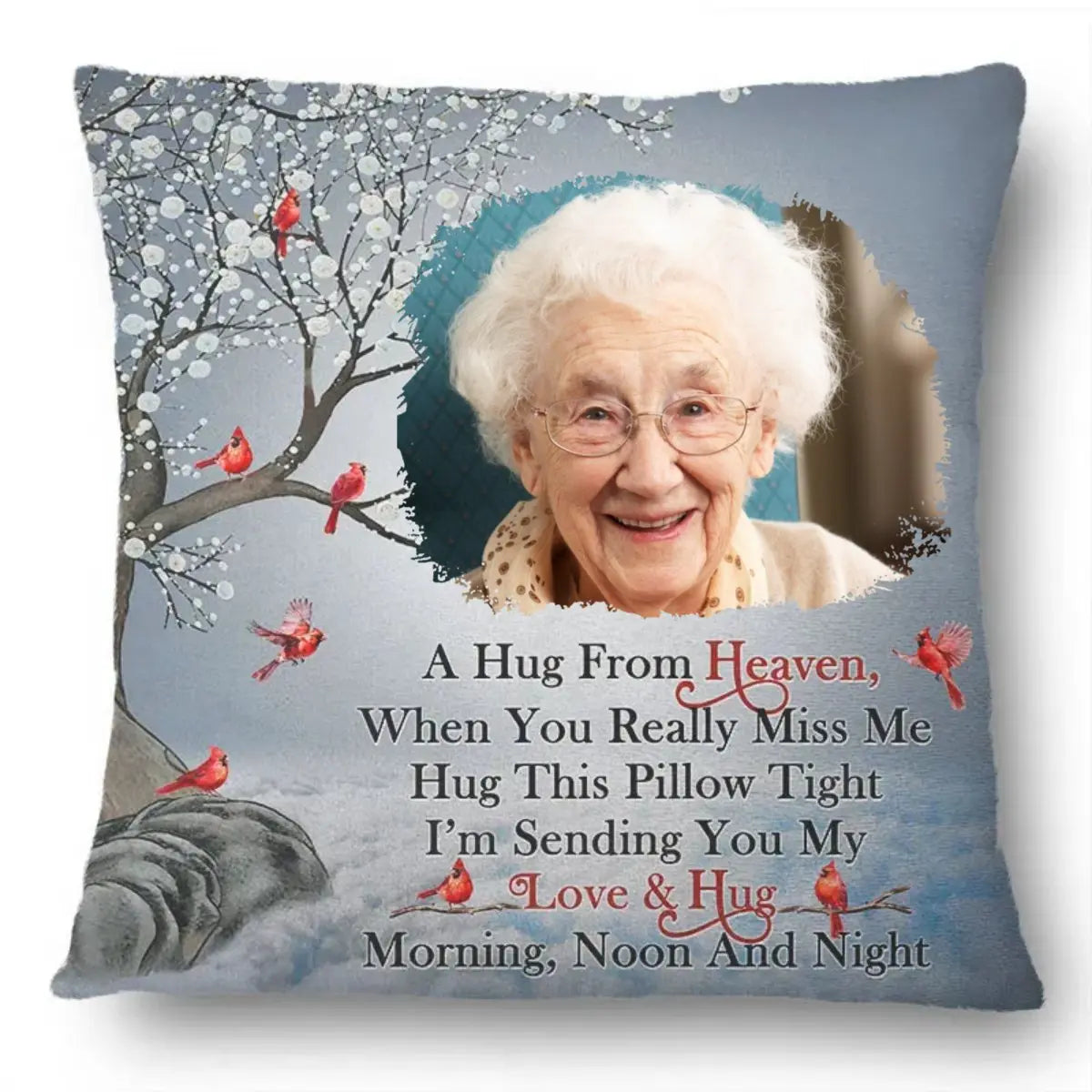 Family - A Hug From Heaven - Personalized Pillow(NV) Pillow The Next Custom Gift