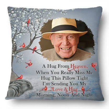 Family - A Hug From Heaven - Personalized Pillow(NV) Pillow The Next Custom Gift