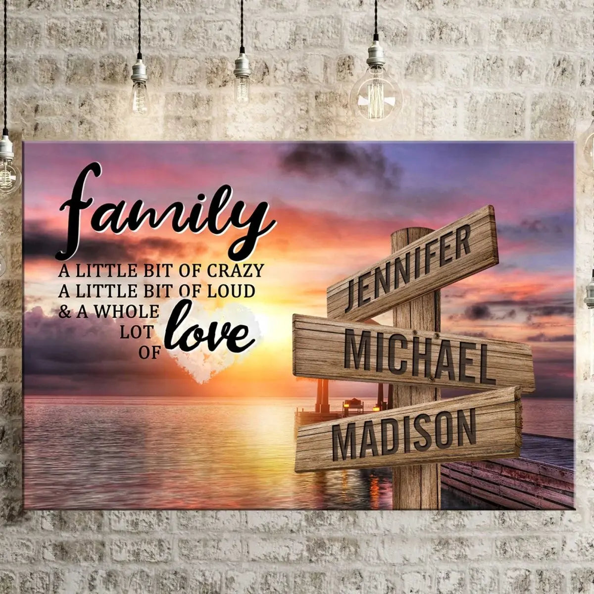 Family - A Little Whole Lot of Love - Personalized Poster Poster The Next Custom Gift