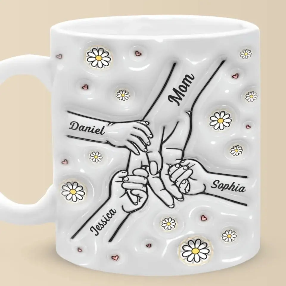 Family - A Mother's Arms Are Made Of Tenderness - Personalized Custom 3D Inflated Effect Printed Mug Accent Mug The Next Custom Gift