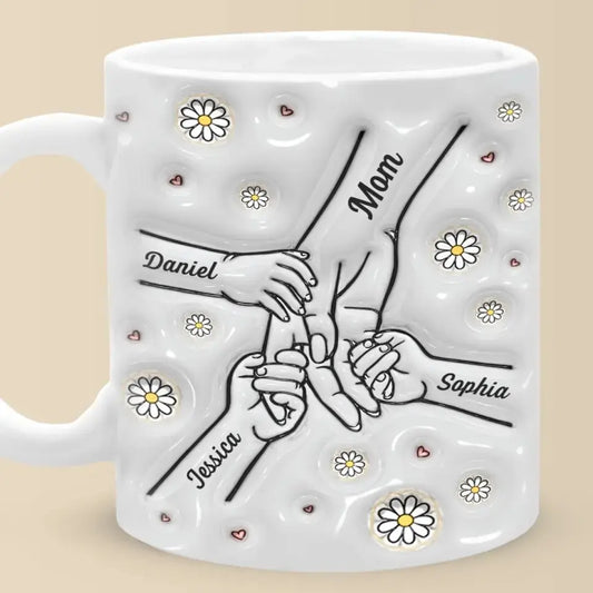 Family - A Mother's Arms Are Made Of Tenderness - Personalized Custom 3D Inflated Effect Printed Mug Accent Mug The Next Custom Gift