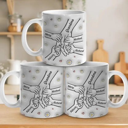 Family - A Mother's Arms Are Made Of Tenderness - Personalized Custom 3D Inflated Effect Printed Mug Accent Mug The Next Custom Gift