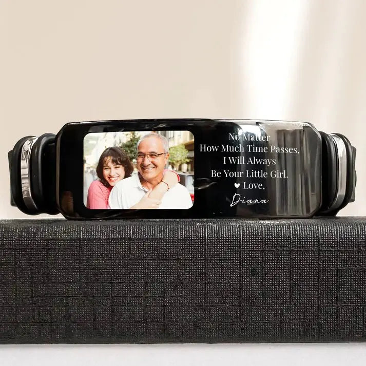 Family - Always Be Your Little Girl Gift From Daughter - Personalized Photo Bracelet (HL) - The Next Custom Gift  