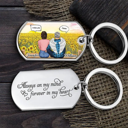 Family - Always On My Mind, Forever In My Heart - Personalized Keychain