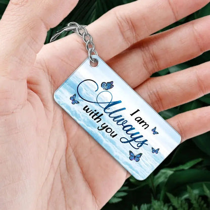 Family - Always With You Sky Family Members Grandma Grandpa Dad Mom Kids Memorial Personalized Acrylic Keychain Keychain The Next Custom Gift