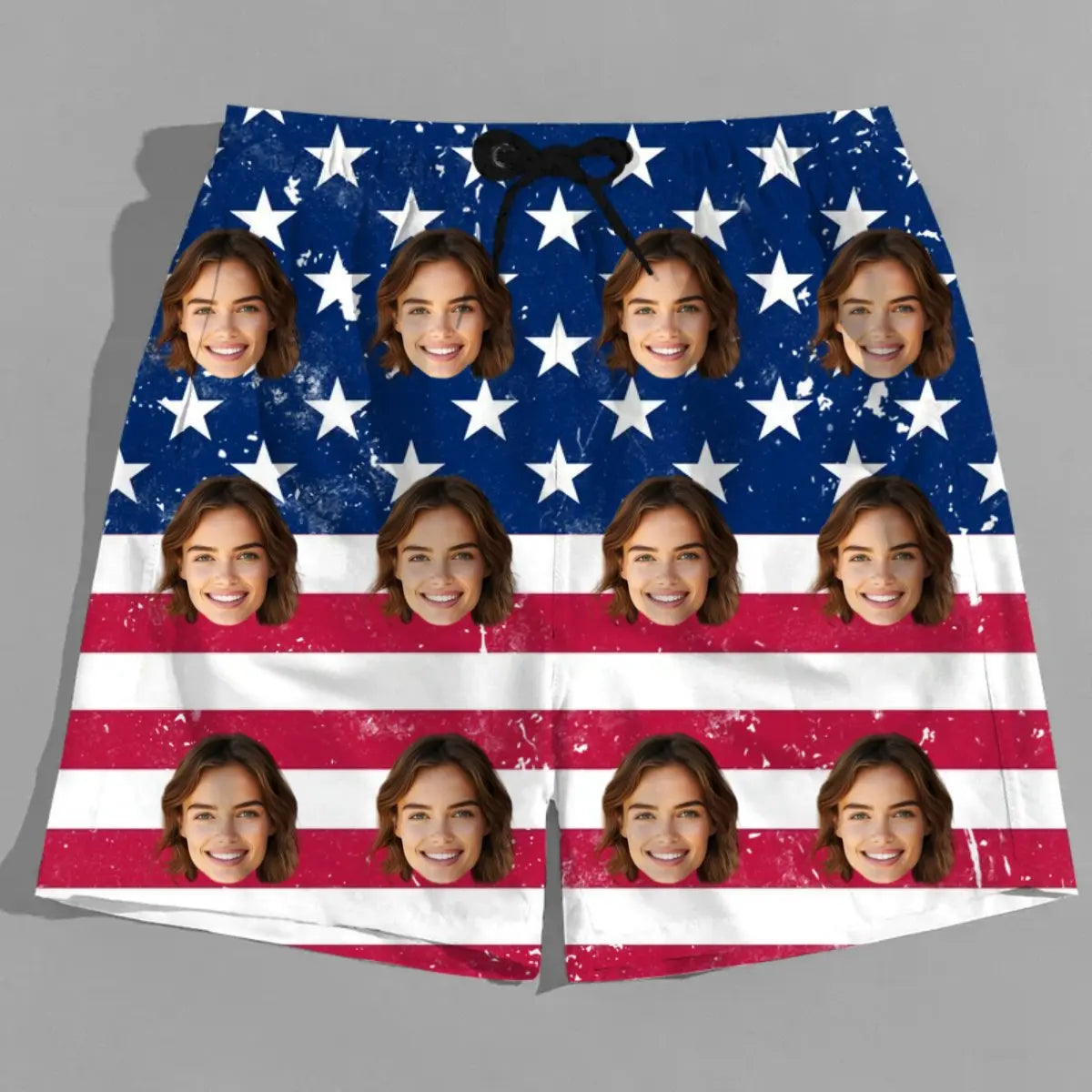 Family - America Flag - Personalized Beach Short Beach Short The Next Custom Gift