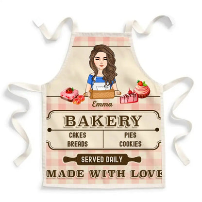 Family - Baked With Love - Personalized Apron With Pocket