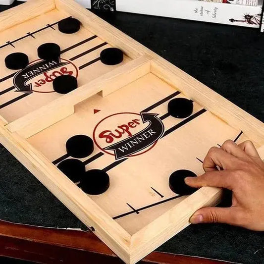 Family - Best Interactive Game Ever - Fast Sling Puck Game - Gift For Family, Friends, Children Games The Next Custom Gift