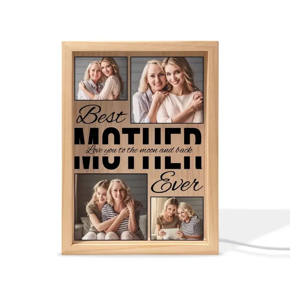 Family - Best Mom Ever - Personalized Frame Light Box (HJ) Frame Light Box The Next Custom Gift