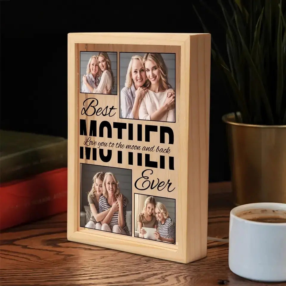 Family - Best Mom Ever - Personalized Frame Light Box (HJ) Frame Light Box The Next Custom Gift