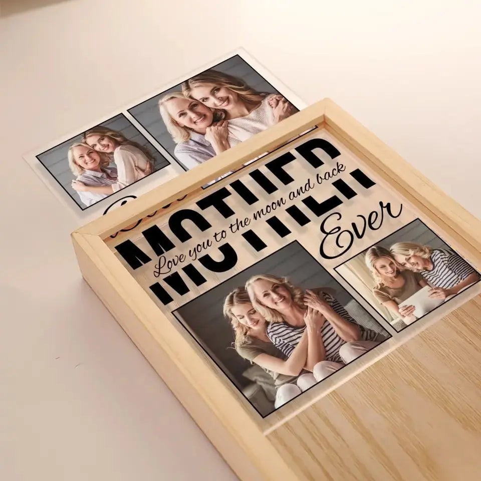 Family - Best Mom Ever - Personalized Frame Light Box (HJ) Frame Light Box The Next Custom Gift