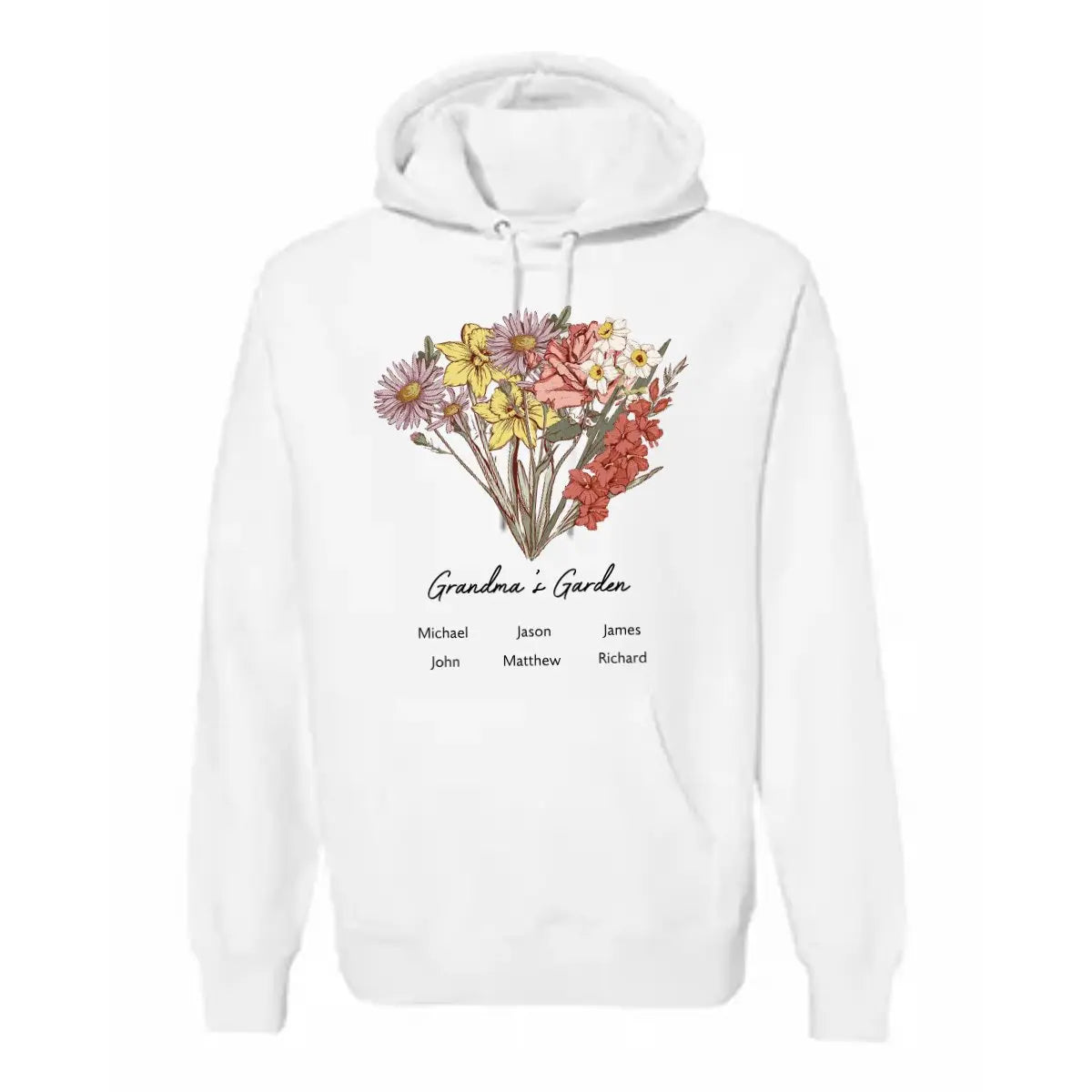 Family - Birth Flower Bouquet - Personalized Sweatshirt, Hoodie Shirts & Tops The Next Custom Gift