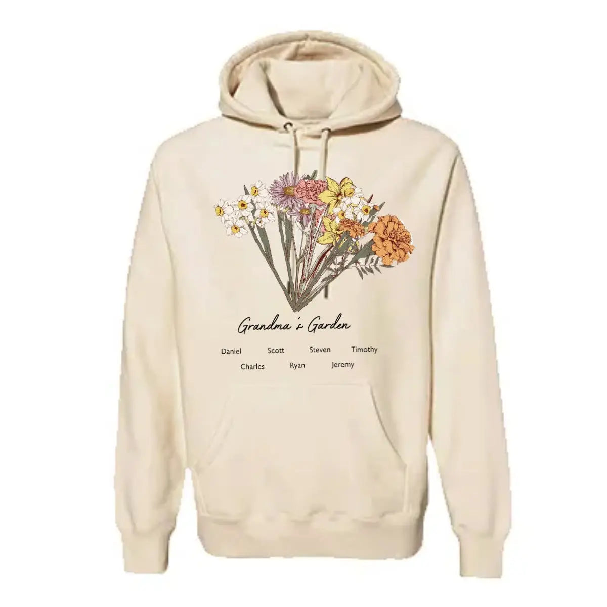 Family - Birth Flower Bouquet - Personalized Sweatshirt, Hoodie Shirts & Tops The Next Custom Gift