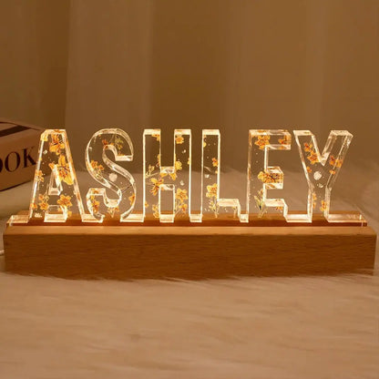 Family - Custom Flower Printed LED Night Light - Personalized LED Night Light (HJ) LED Night Light The Next Custom Gift