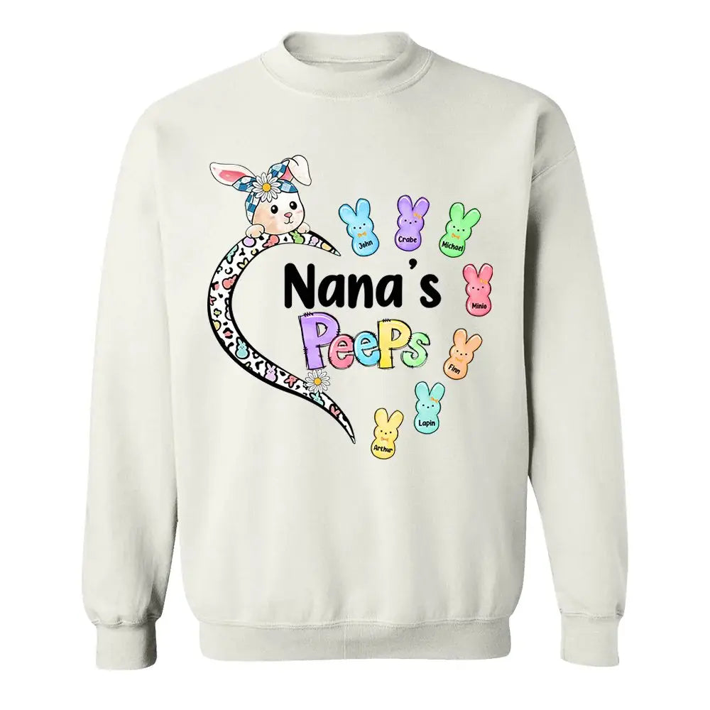 Family - Custom Nana Mimi Shirt, Custom Name Kid Bunny, Custom Easter Day Shirt, Easter Family, For Kids Easter, Easter Bunnys - Personalized Unisex T-shirt Shirts & Tops The Next Custom Gift