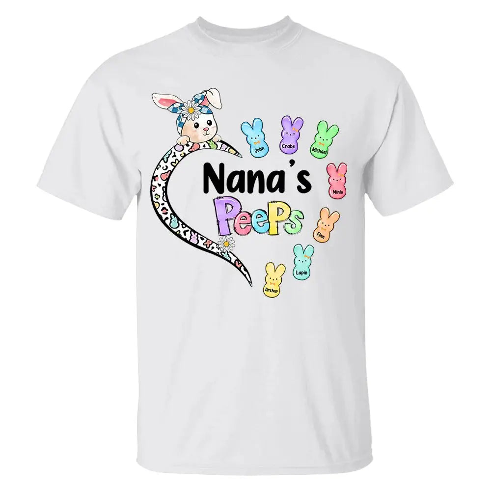 Family - Custom Nana Mimi Shirt, Custom Name Kid Bunny, Custom Easter Day Shirt, Easter Family, For Kids Easter, Easter Bunnys - Personalized Unisex T-shirt Shirts & Tops The Next Custom Gift