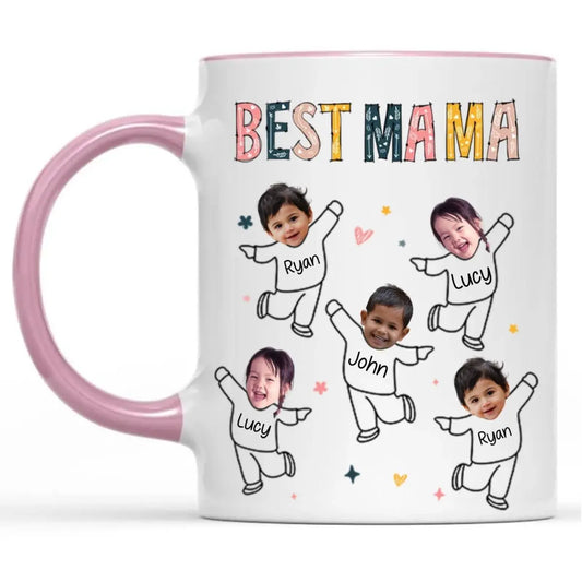 Family - Custom Photo Best Nana Ever - Personalized Accent Mug - The Next Custom Gift  Accent Mug