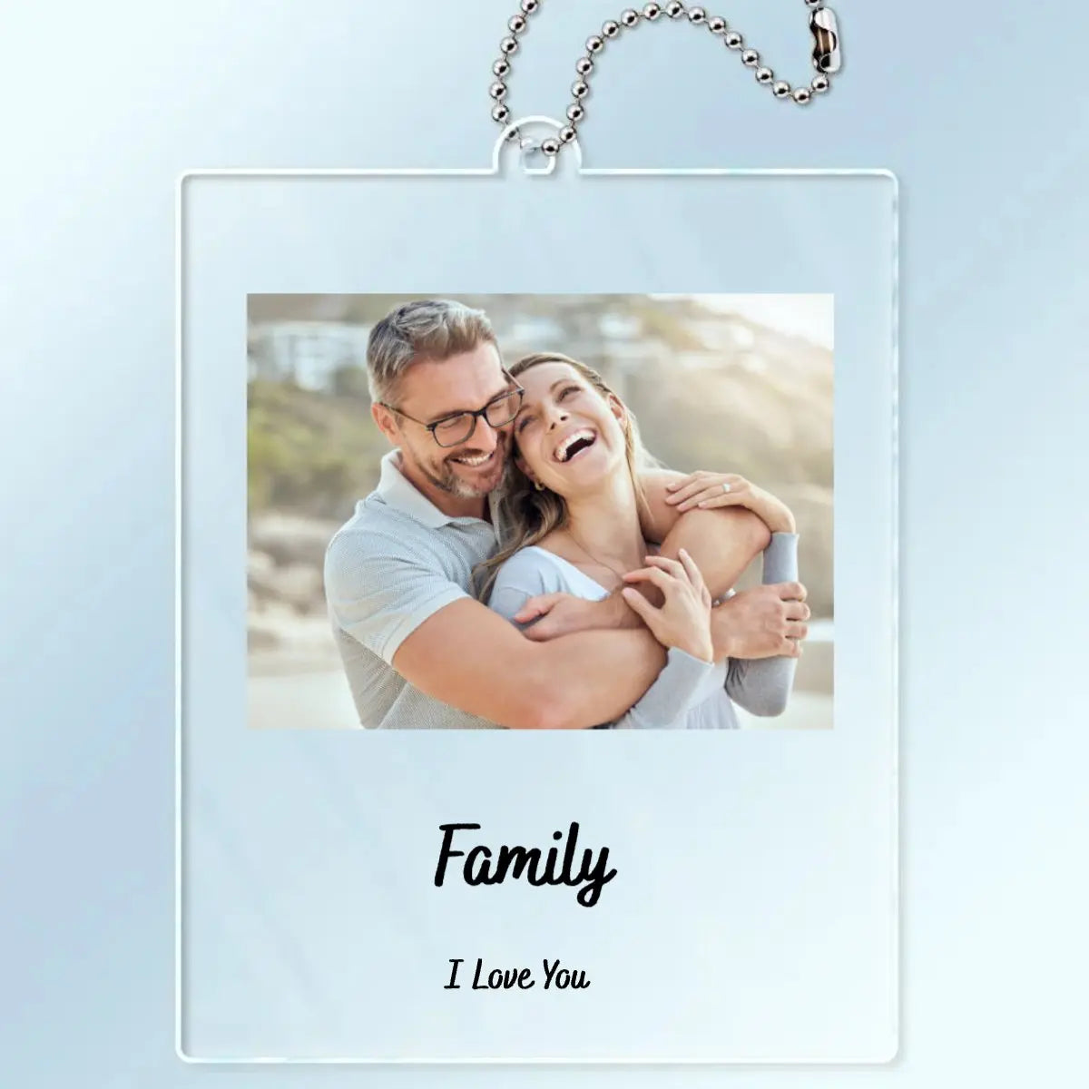 Family - Custom Photo Drive Safe - Personalized Acrylic Car Hanger (AQ)