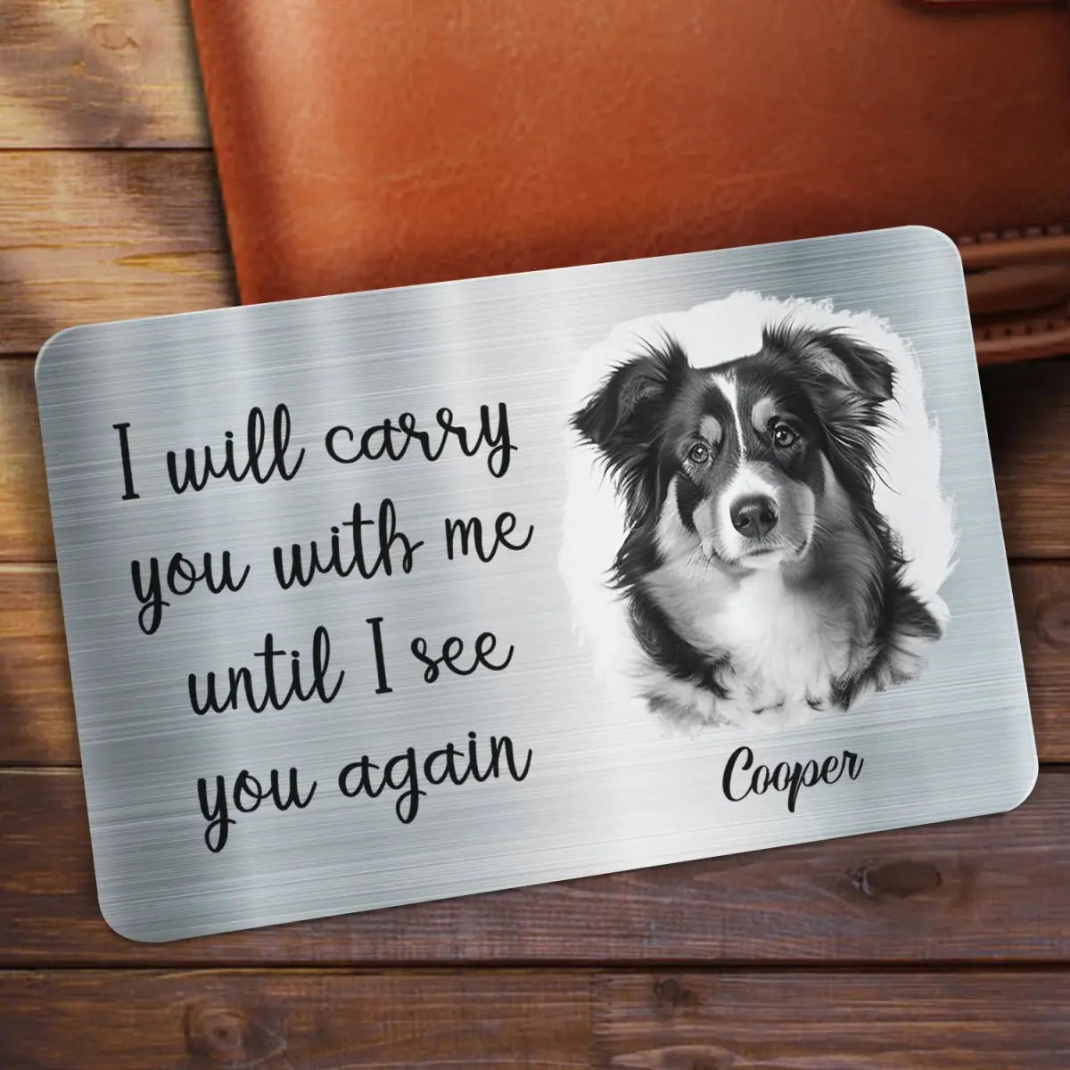 Family - Custom Photo Memorial I'm Always With You - Personalized Aluminum Wallet Card (HJ) Card The Next Custom Gift