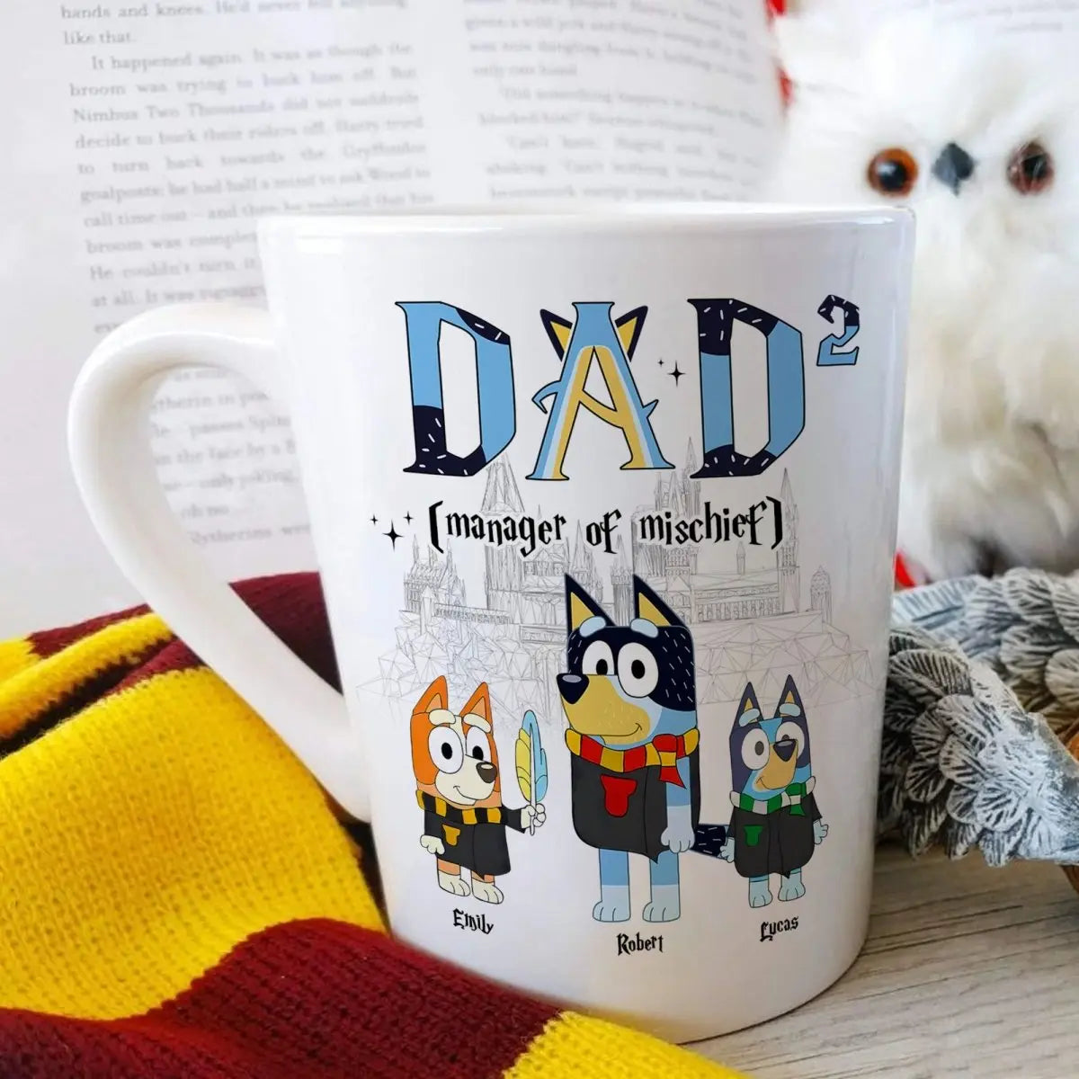 Family - Dad Manager Of Mischief - Personalized Coffee Mug Mug The Next Custom Gift