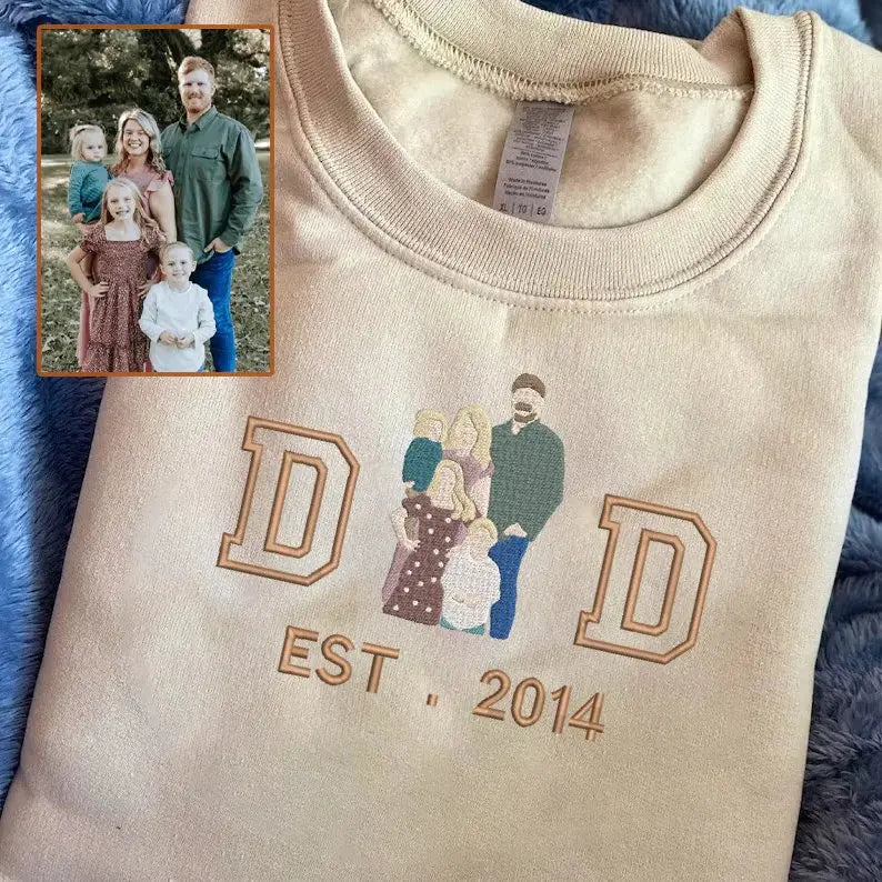 Family - Father's Day Upload Photo- Personalized Unisex T-Shirt, Hoodie , Sweatshirt Shirts & Tops The Next Custom Gift