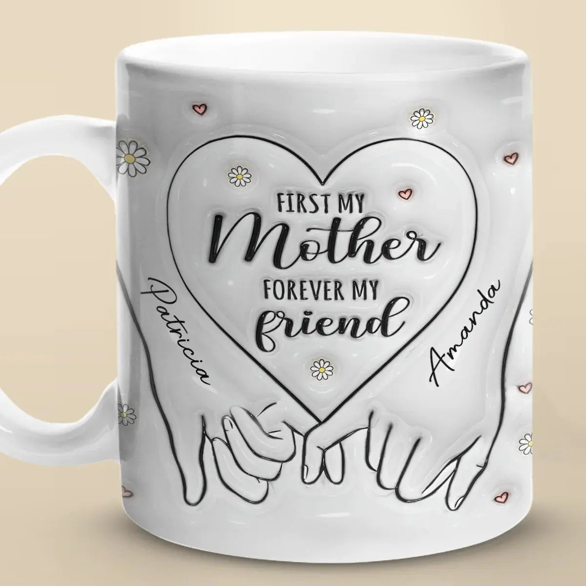 Family - First My Mother Forever My Friend - Personalized Mug (NV) Mug The Next Custom Gift