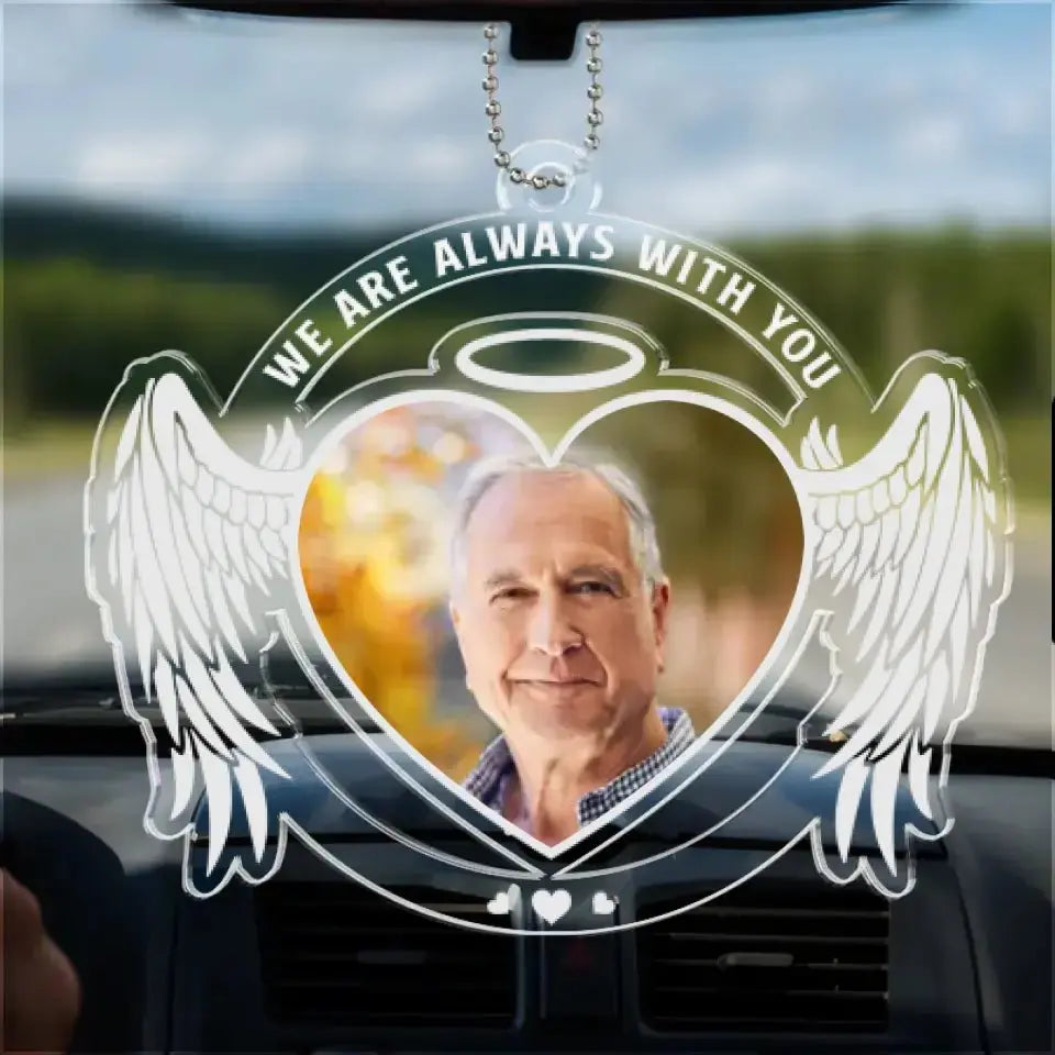 Family - Forever In Our Hearts - Personalized Car Ornament(NV) Car Ornament The Next Custom Gift